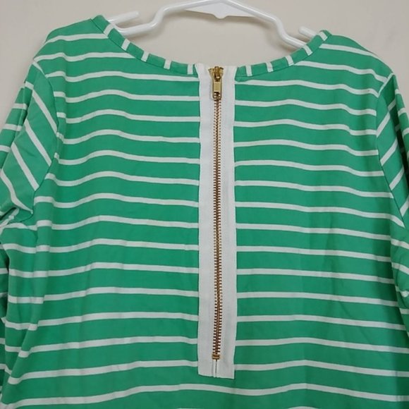 Hanna Andersson Cotton Peplum Top Back Zip 12 #L11 - Picture 5 of 8